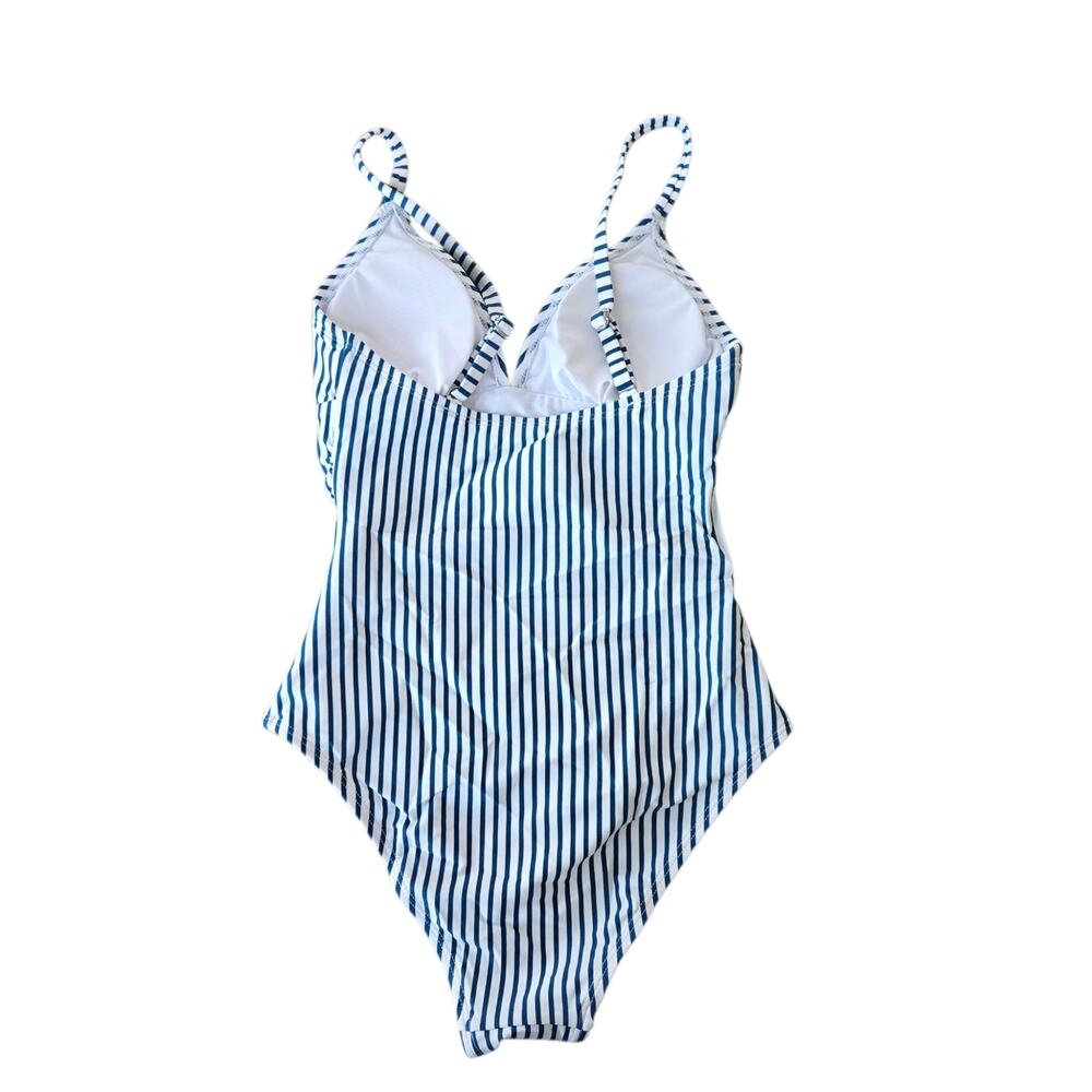 Cupshe Striped Nautical One Piece Swimsuit Size XS NWT - Picture 2 of 7